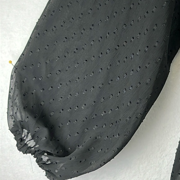 Lark & Grey Layered Dress Size L Black Polyester Semi-sheer w/Lining Airy EUC - Picture 7 of 9